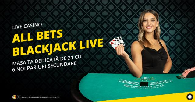 All Bets Blackjack: ai pariat vreodată pe culoarea cărților, la Blackjack? Acum o poți face! 