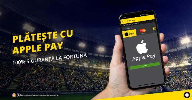 Acum poți să faci tranzacții la Fortuna folosind Apple Pay