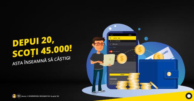Române, ți s-a pregătit deja ceva. De azi depui 20 și scoți 45.000!