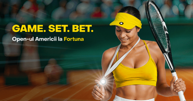 Game. Set. Bet.  US Open 2025 cu Fortuna